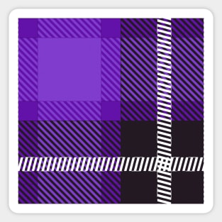 Purple Plaid Sticker